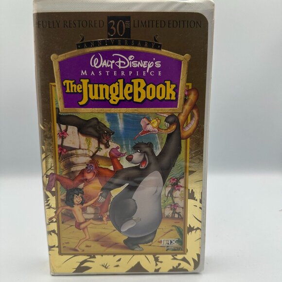 Walt Disneys Masterpiece The Jungle Book VHS 30th Anniversary Edition - Picture 1 of 3